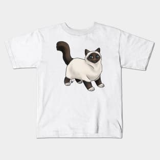 Cat - Birman - Seal Point Kids T-Shirt